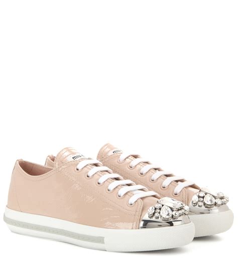 miu miu crystal sneakers